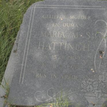 HATTINGH Maria M.S. 1904-1976