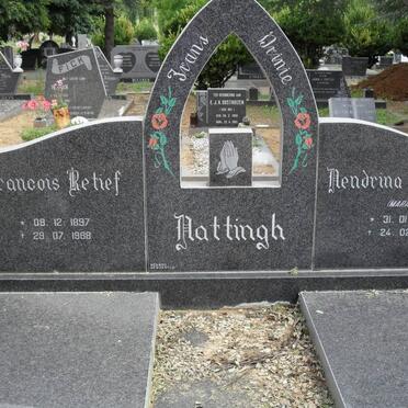 HATTINGH Francois Retief 1897-1988 &amp; Hendrina Johanna MARAIS 1907-1981