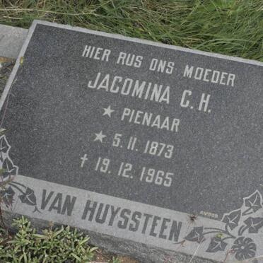 HUYSSTEEN Jacomina C.H., van nee PIENAAR 1873-1965 