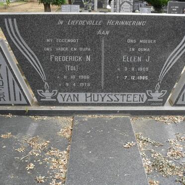 HUYSSTEEN, van Surnames :: Vanne HUYSSTEEN, van