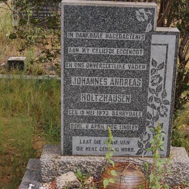 HOLTZHAUSEN Johannes Andreas 1873-1956