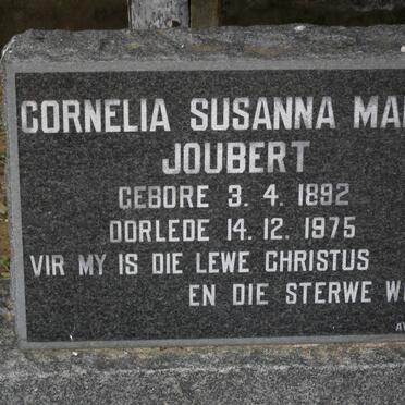 JOUBERT Cornelia Susanna Maria 1892-1975