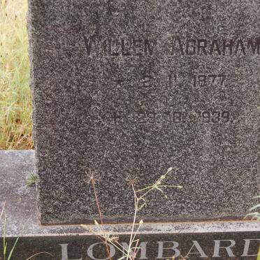 LOMBARD Willem Abraham 1877-1939
