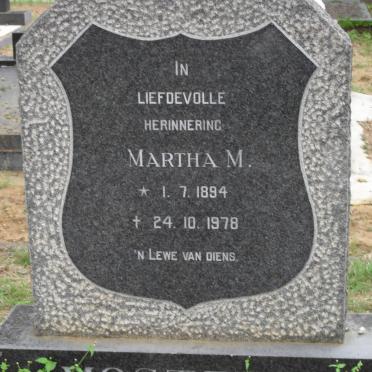 MOSTERT Martha M. 1894-1978