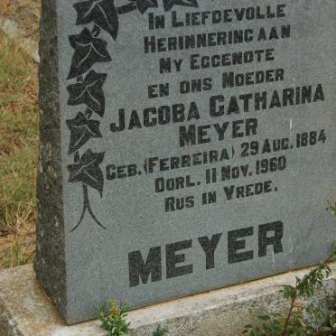 MEYER Jacoba Catharina nee FERREIRA 1884-1960