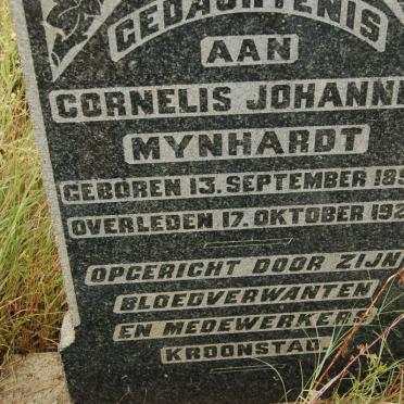 MYNHARDT Cornelis Johannes 1898-1921