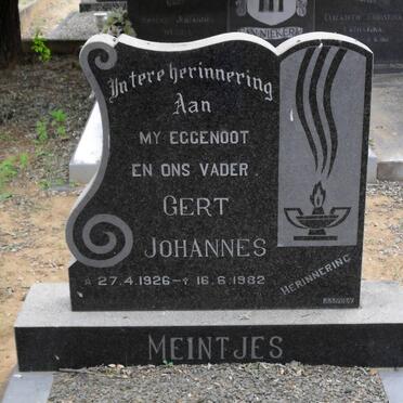 MEINTJES Gert Johannes 1926-1982