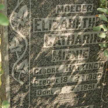MIENIE Elizabeth Catharina nee HATTINGH 1880-1951