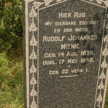 MIENIE Rudolf Johannes 1875-1940