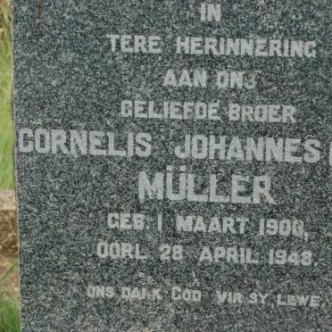 MULLER Cornelis Johannes 1900-1948