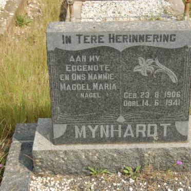 MYNHARDT Maggel Maria nee NAGEL 1906-1941