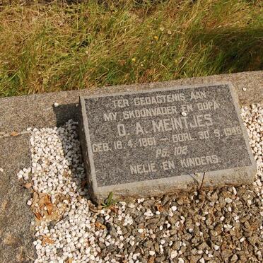 MEINTJES D.A. 1861-1948