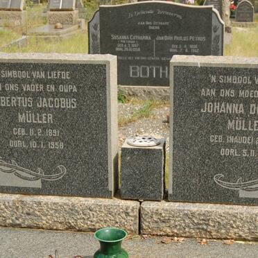 MüLLER Albertus Jacobus 1891-1958 &amp; Johanna Dorothea NAUDE 1893-1949