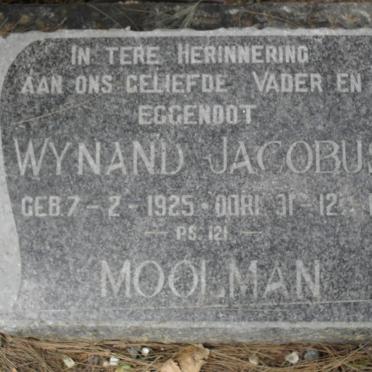 MOOLMAN Wynand Jacobus 1925-1959