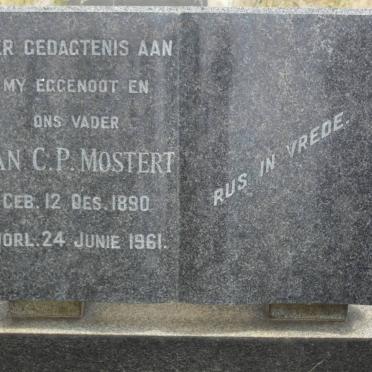 MOSTERT Jan C.P. 1890-1961