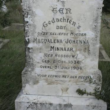 MINNAAR Magdalena Johanna nee ROSSOUW 1836-1906