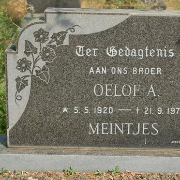 MEINTJES Oelof A. 1920-1973