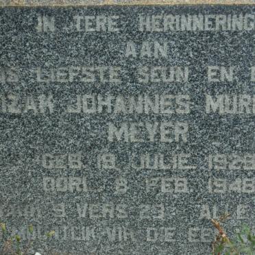 MEYER Izak Johannes Murray 1929-1948