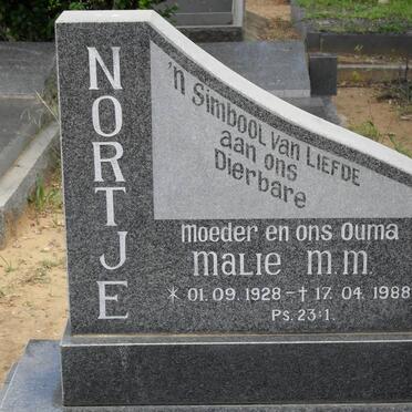 NORTJE Malie M.M. 1928-1988