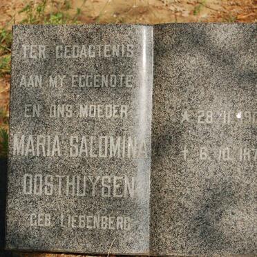 OOSTHUYSEN Maria Salomina 1908-1974