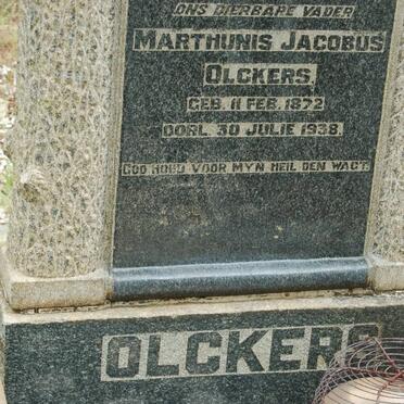 OLCKERS Marthunis Jacobus 1872-1938
