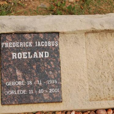 ROELAND Frederick Jacobus 1935-2001