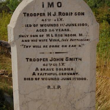 ROBINSON H.J. -1900 :: SMITH John -1900