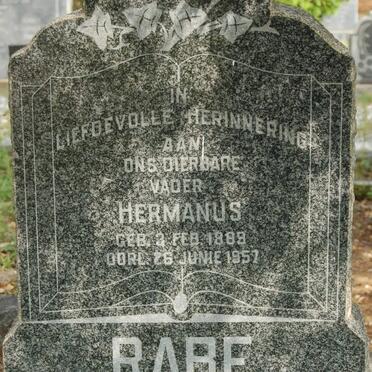 RABE Hermanus 1889-1957