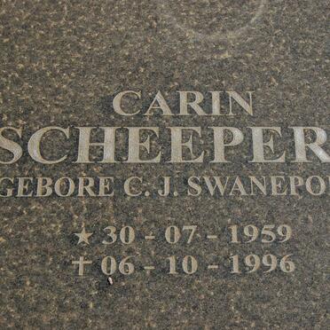 SCHEEPERS C.J. nee SWANEPOEL 1959-1996