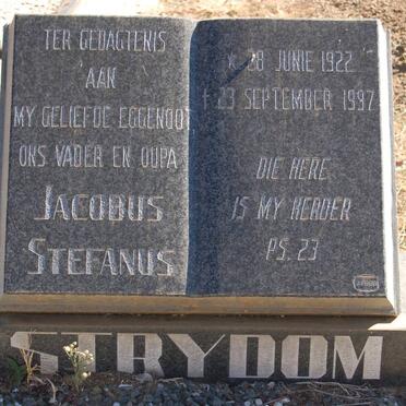 STRYDOM Jacobus Stefanus 1922-1997