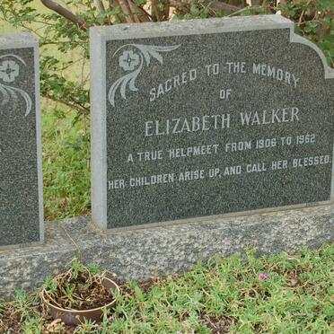 WALKER Alan Robert 1882-1964 &amp; Elizabeth 1906-1962