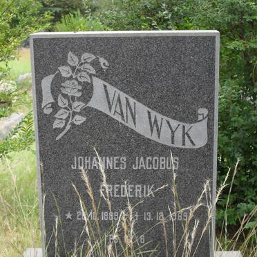 WYK Johannes Jacobus Frederik, van 1889-1989