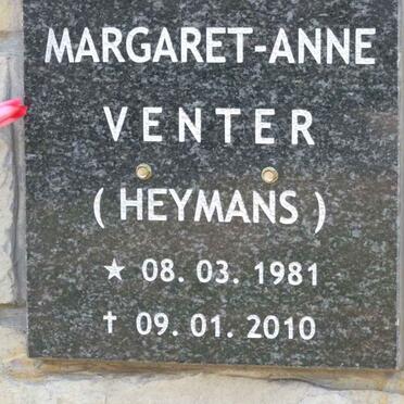 VENTER Margaret-Anne nee HEYMANS 1981-2010