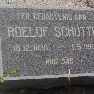 SCHUTTE Roelof Jacobus 1890-1969