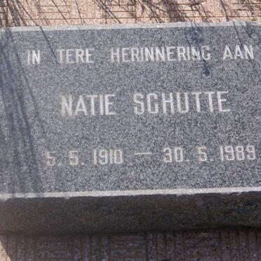 SCHUTTE Natie 1910-1989