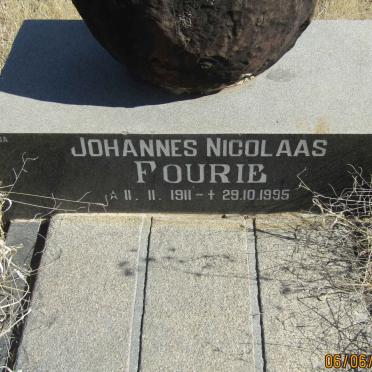 FOURIE Johannes Nicolaas 1911-1995