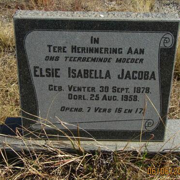 VENTER Elsie Isabella Jacoba nee VENTER 1878-1958