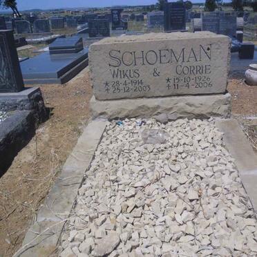 SCHOEMAN Wikus 1914-2003 &amp; Corrie 1926-2006