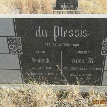 PLESSIS Hendrik, du 1916-1963 &amp; Anna M. OOSTHUIZEN 1916-1999