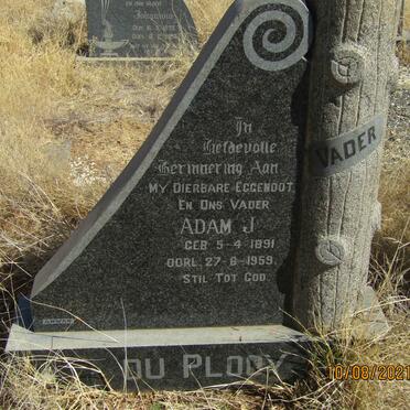 PLOOY Adam J., du 1891-1959