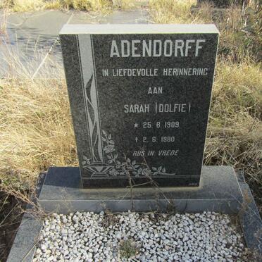 ADENDORFF Sarah 1909-1980