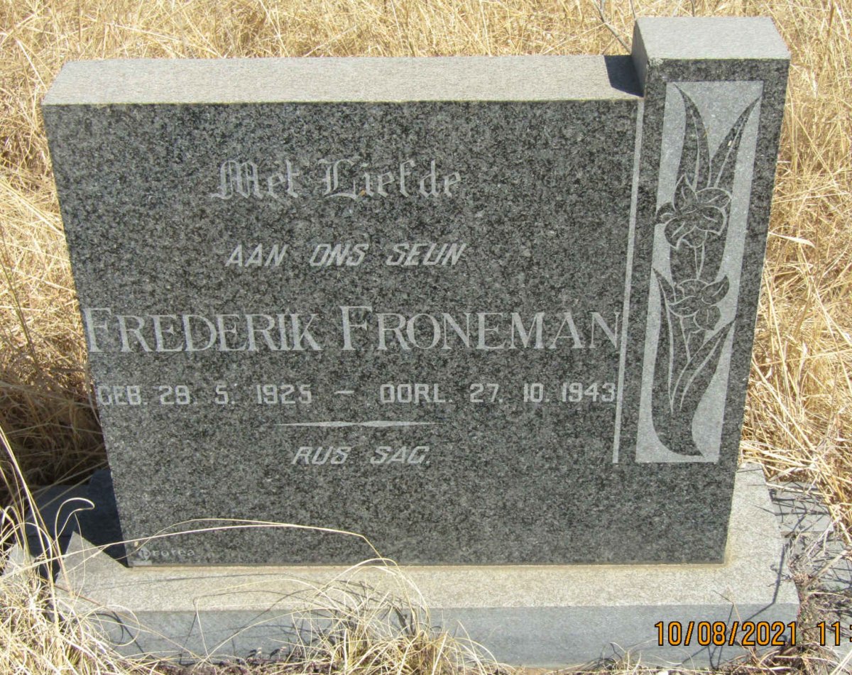 FRONEMAN Frederik 1925-1943