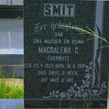 SMIT Magdalena C. nee HERBST 1923-1979