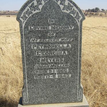 MEYERS Petronella Georgina nee MULLER 1866-1943
