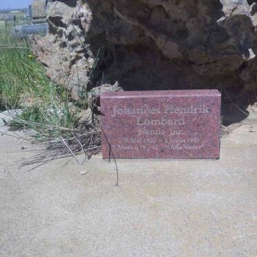 LOMBARD Johannes Hendrik 1920-1999