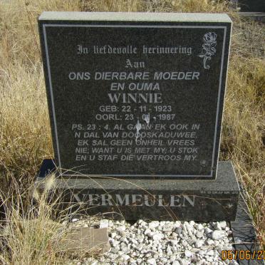 VERMEULEN Winnie 1923-1987