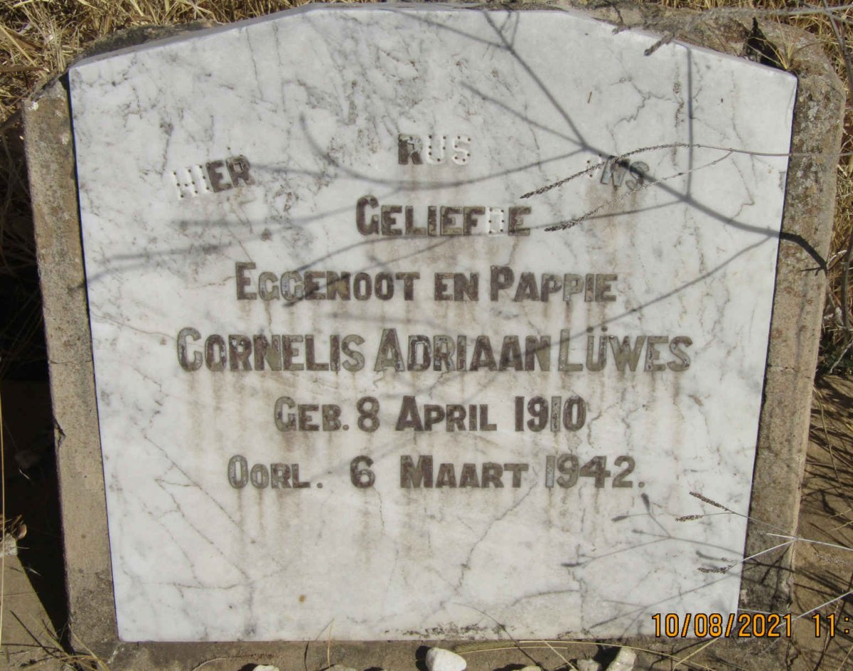 LUWES Cornelis Adriaan 1910-1942