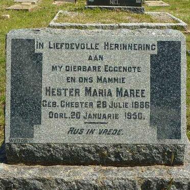 MAREE Hester Maria nee CHESTER 1886-1950