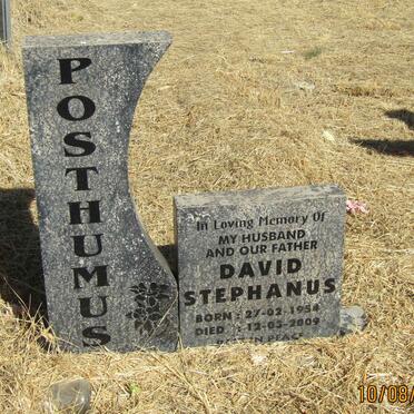 POSTHUMUS David Stephanus 1954-2009