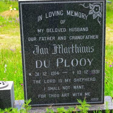 PLOOY Jan Marthinus, du 1914-1991